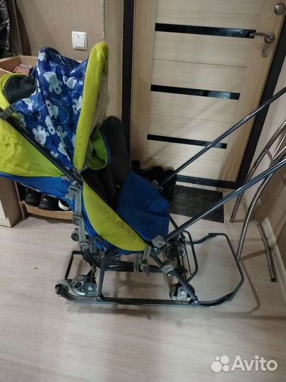 Детские санки коляска бу