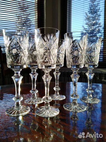 Фужеры хрустальные