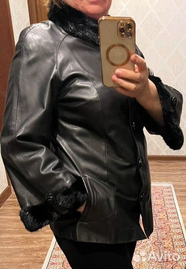 Куртка женская из натуральной кожи, размер 44-46