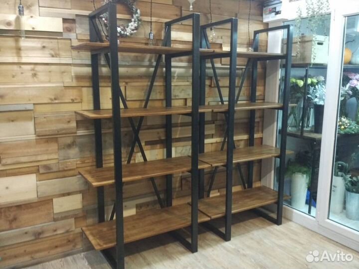 Изготовление любых стеллажей из массива сосны