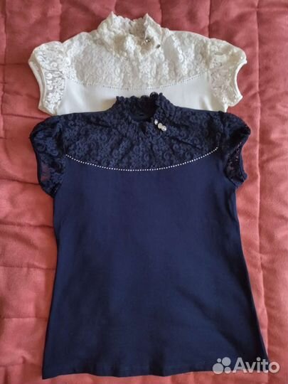 Блузки для девочки 8-10 лет, школьные
