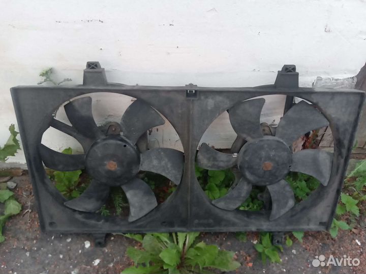 Дифузор с вентиляторами на nissan primera р12 2.0