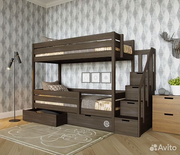 Двухъярусная детская кровать