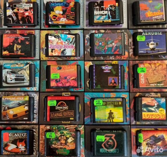 Картриджи Sega Mega Drive 2