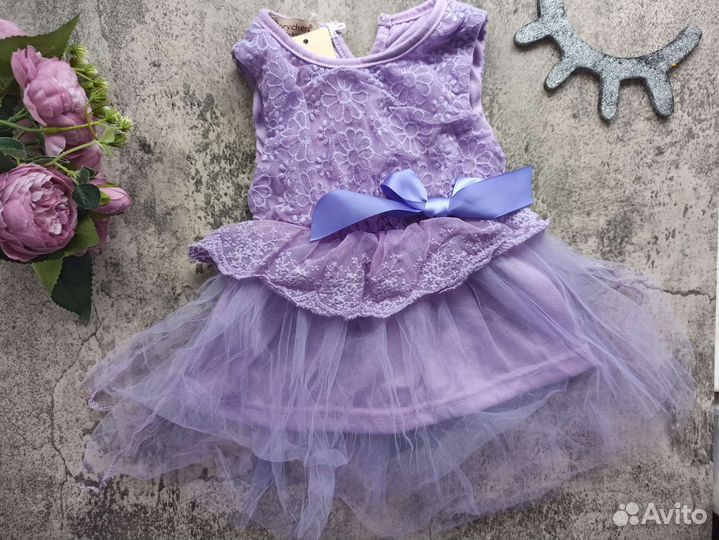 Нарядное платье для девочки 1 год