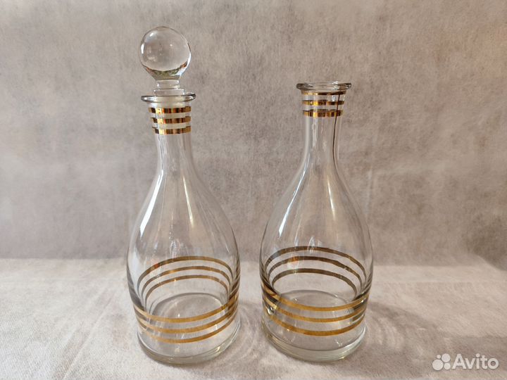 Штофы и графины СССР стекло