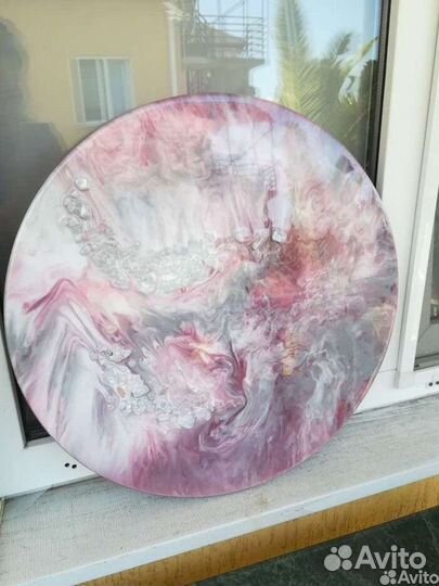 Картина из эпоксидной смолы. нежность