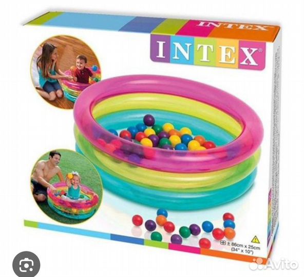 Детские надувные лодка, круг и бассейн