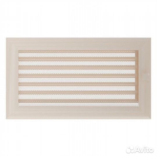 Вент решетка Kratki Оскар Бежевая с жалюзи 17 х 17