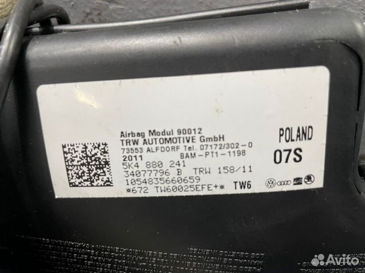 Подушка в сиденье передняя левая Volkswagen Golf 6