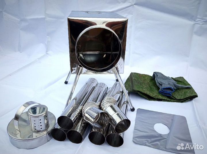 Печь походная Малая на 15 литров без экранов