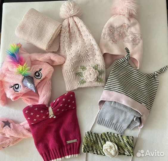 Шапки пакетом для девочки