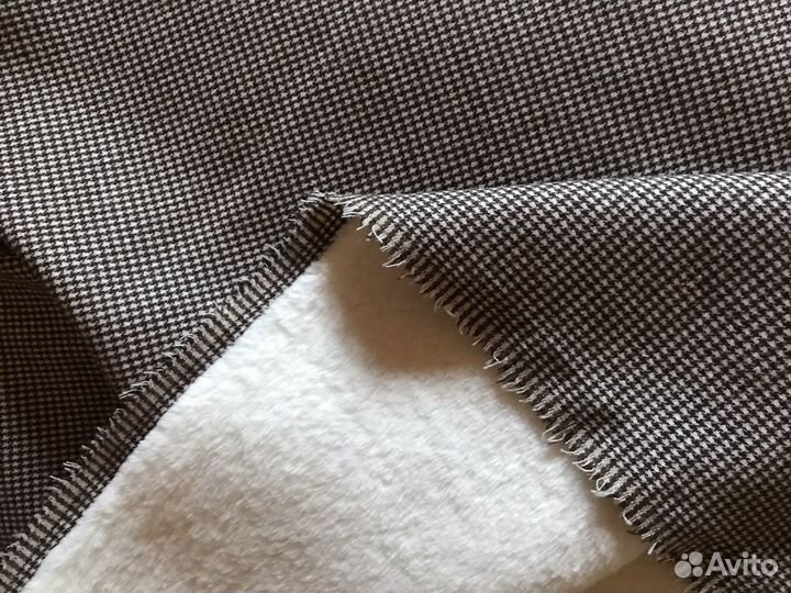 Ткань отрез пальтовая двусторонняя