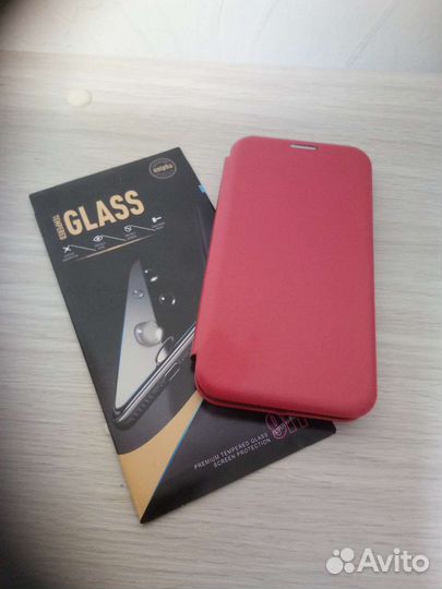 Чехол книжка и защитное стекло xiaomi redmi 5A