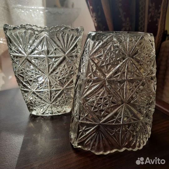 Старинная ваза антикварное стекло