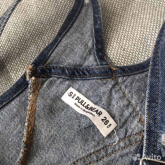 Короткий джинсовый сарафан летний