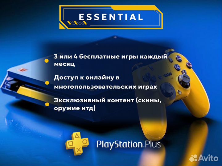Подписка Ps Plus Essential/Extra/Deluxe