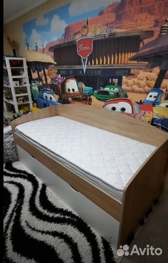 Кровать двухъярусная выдвижная Слайдер 80*190