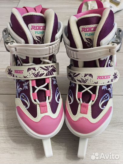 Коньки раздвижные детские Roces yuma girl 30-35