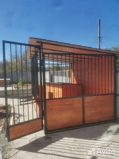 Вольер будка утепленная с электрополом