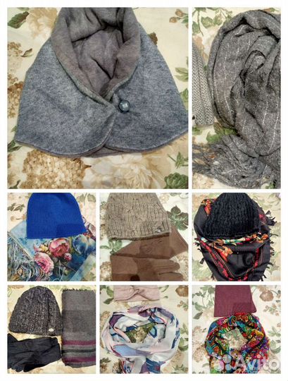 Шапки, палантины, капор, перчатки