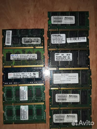 Оперативная память ноутбучная и флеш диски