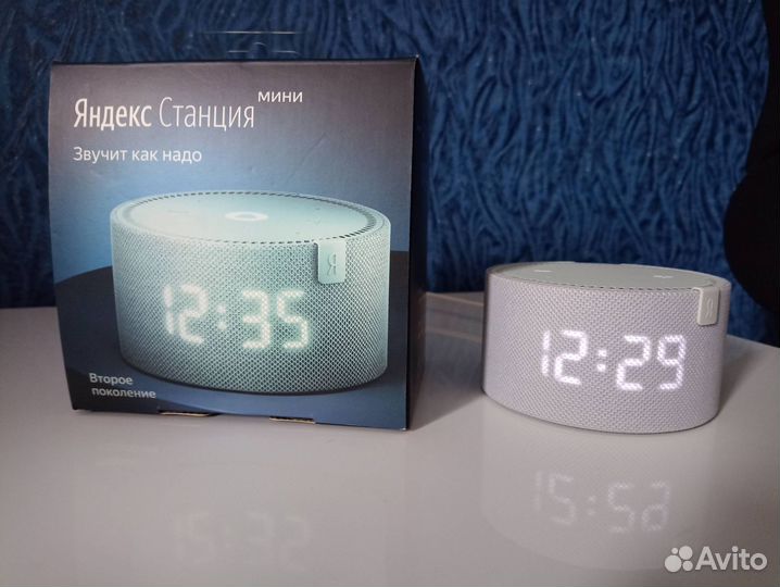 Яндекс станция мини с часами второго поколения