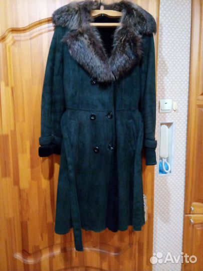 Дублёнки натуральные с натуральным мехом внутри р