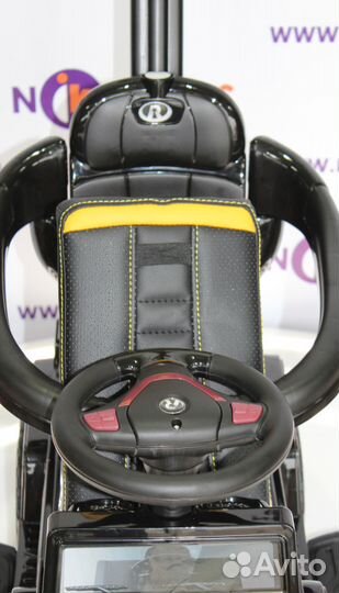 Каталка-машинка (толокар) Gelentvagen 7666 черная