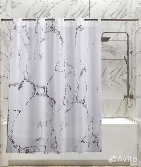 Шторы для ванны новые мрамор
