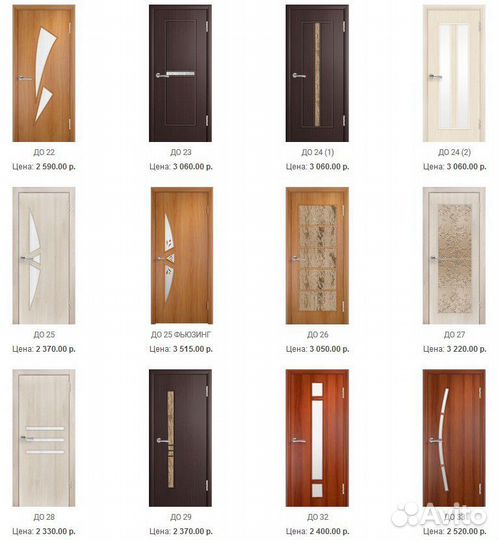 Двери межкомнатные ламинированные