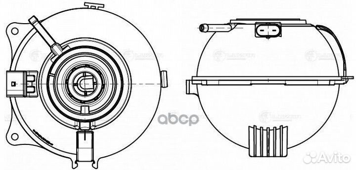 Бачок расширит. охл. жидкости VW polo sedan (1