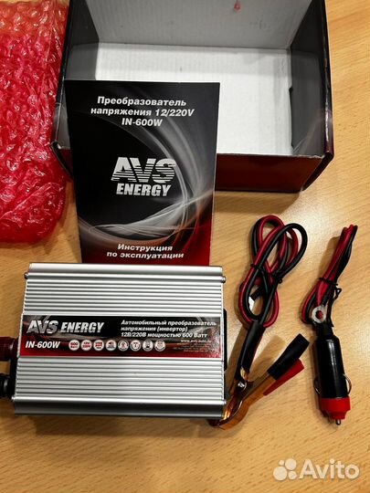 Автомобильный инвертор 12/220V AVS IN-600W