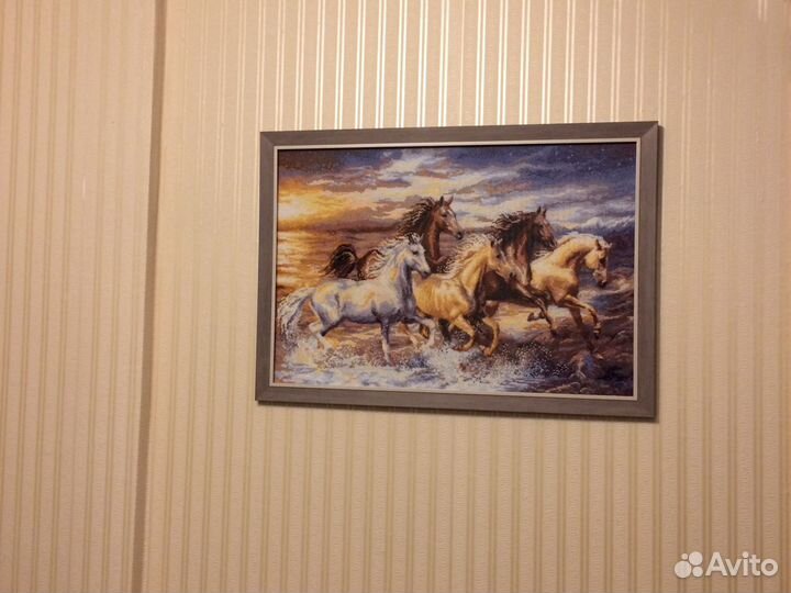 Картина в лучах заката