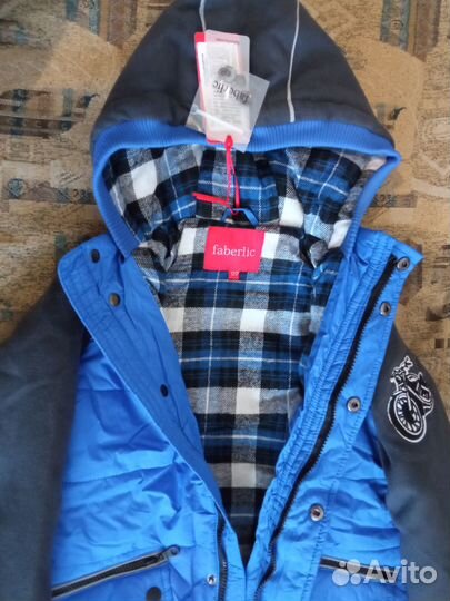 Утепленная куртка для мальчика 122 рост Faberlic н
