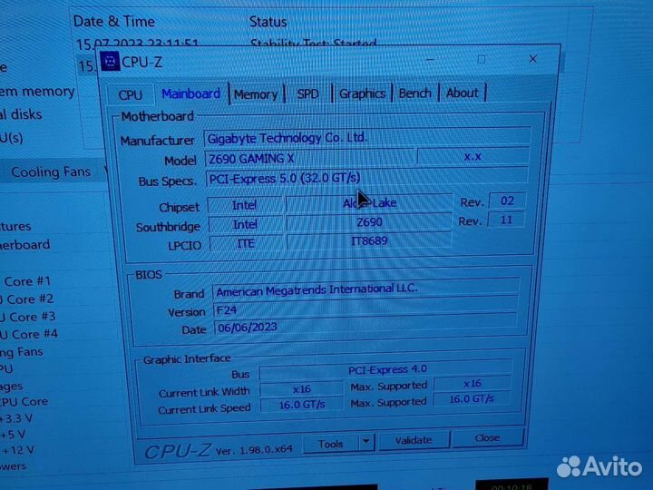 I5 12600kf+gigabyte Z690 gaming X+32gb ddr5+кулер