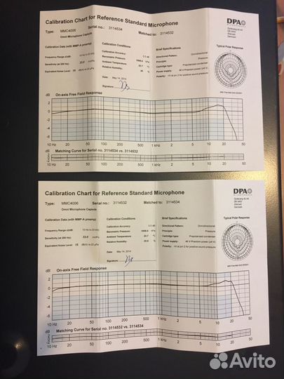 Согласованная стереопара микрофонов DPA ST4006A