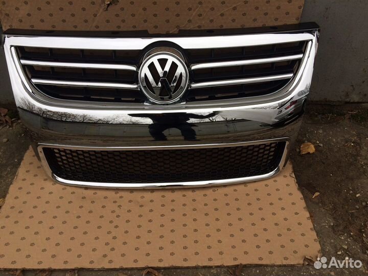 Решетка радиатора vw touareg 1 рест 2007-2010
