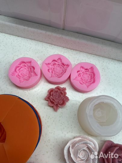 Молд силиконовый роза новый