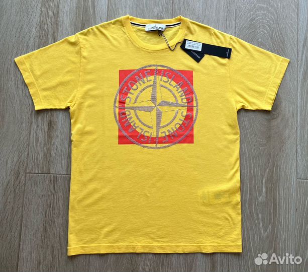 Футболка stone island 30/1 cotton jersey 'tricromi