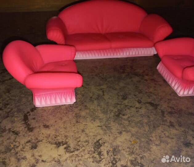 Диван и кресла для барби, 1990 г