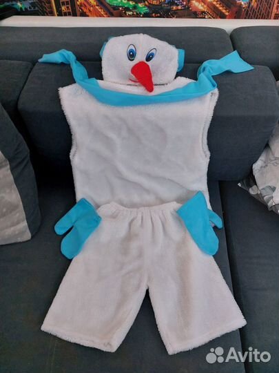 Костюм снеговика для мальчика 4-6 лет