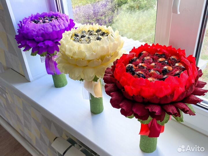 Сладкий букет-пион