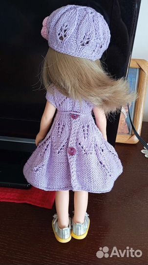 Платье и берет для кукол от Паола Рейна