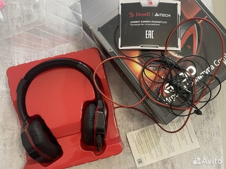 Игровые наушники с микрофоном bloody g500