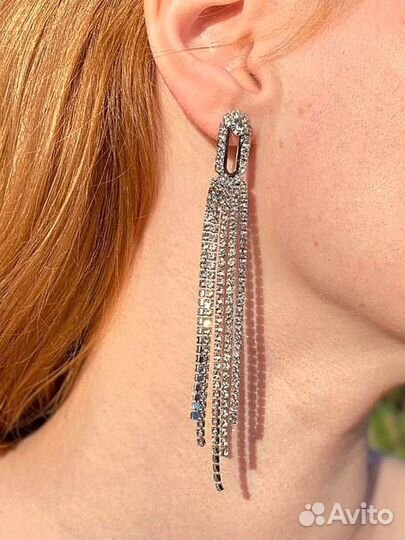 Новые вечерние серьги