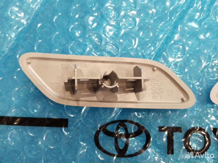 Крышки форсунок Прадо 150 серебро 2009-2013