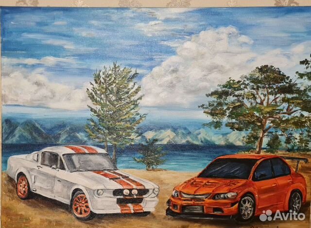 Картина маслом на холсте 80*110