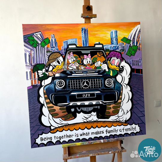 Картины красками на заказ персональный эскиз