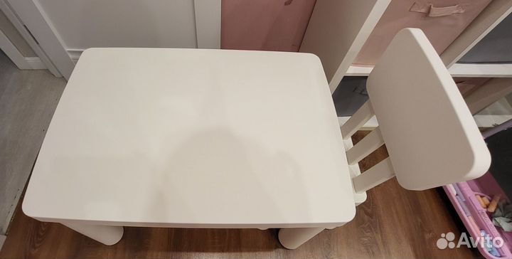 Детский стол и стул IKEA маммут